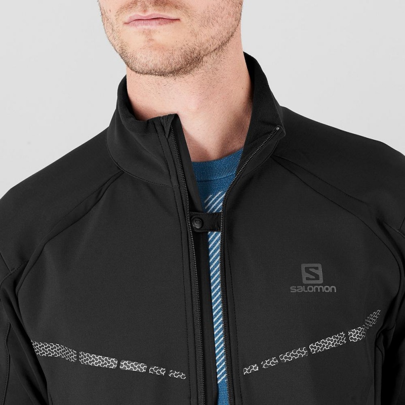 Salomon Rs Warm Softshell Jkt M Jacket Black | KPWJ-05942