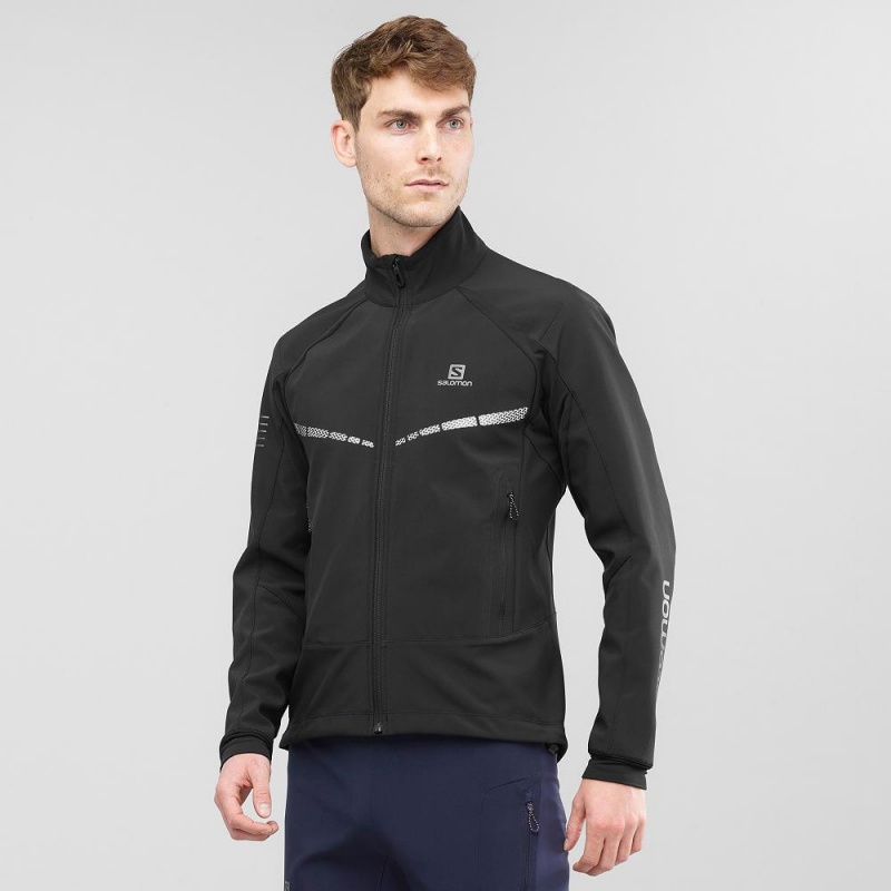 Salomon Rs Warm Softshell Jkt M Jacket Black | KPWJ-05942