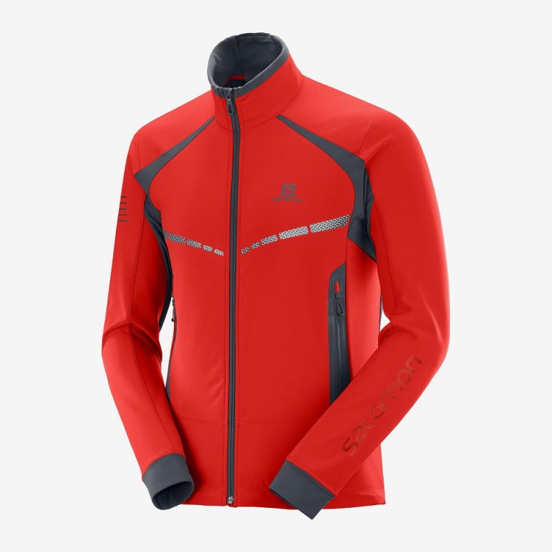 Salomon Rs Warm Softshell Jkt M Jacket Red | AMRL-97425