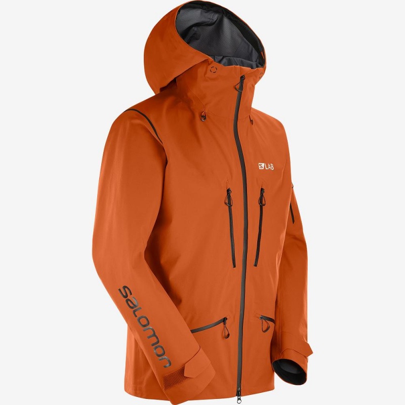 Salomon S Lab GtxU00Ae Pro 3L Shell Jacket M Jacket Brown | VNKS-08453