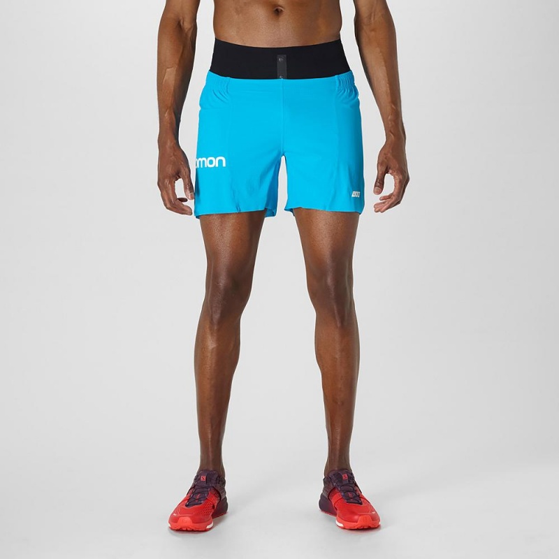 Salomon S Lab Outer 6 Shorts Blue | DRTP-87514