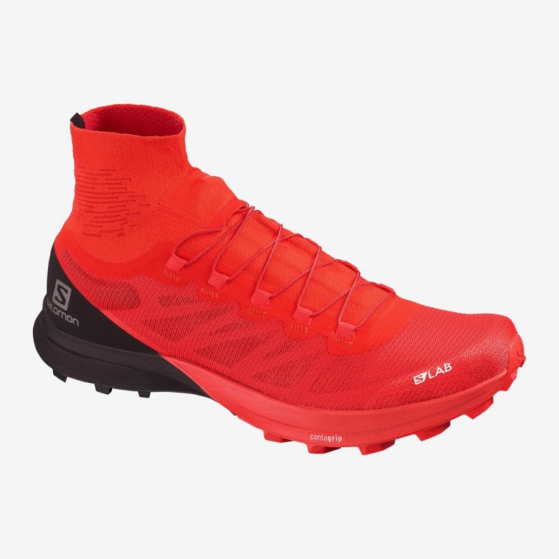 Salomon S Lab Sense 8 Softground Trail Running Shoes Red | UDWG-71564