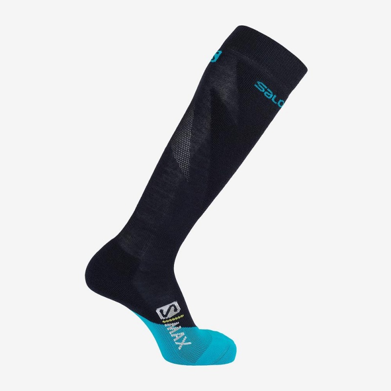 Salomon S Max W Socks Navy | TJFI-80621