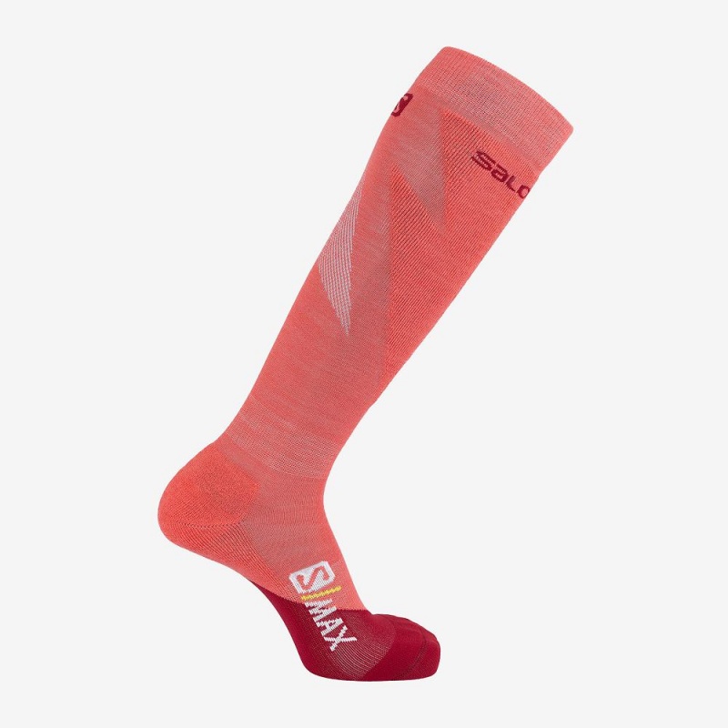 Salomon S Max W Socks Pink | ABJL-39547