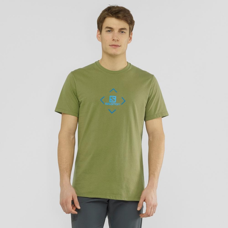 Salomon Salomon Cotton Tee M T Shirts Green | SVIG-10382