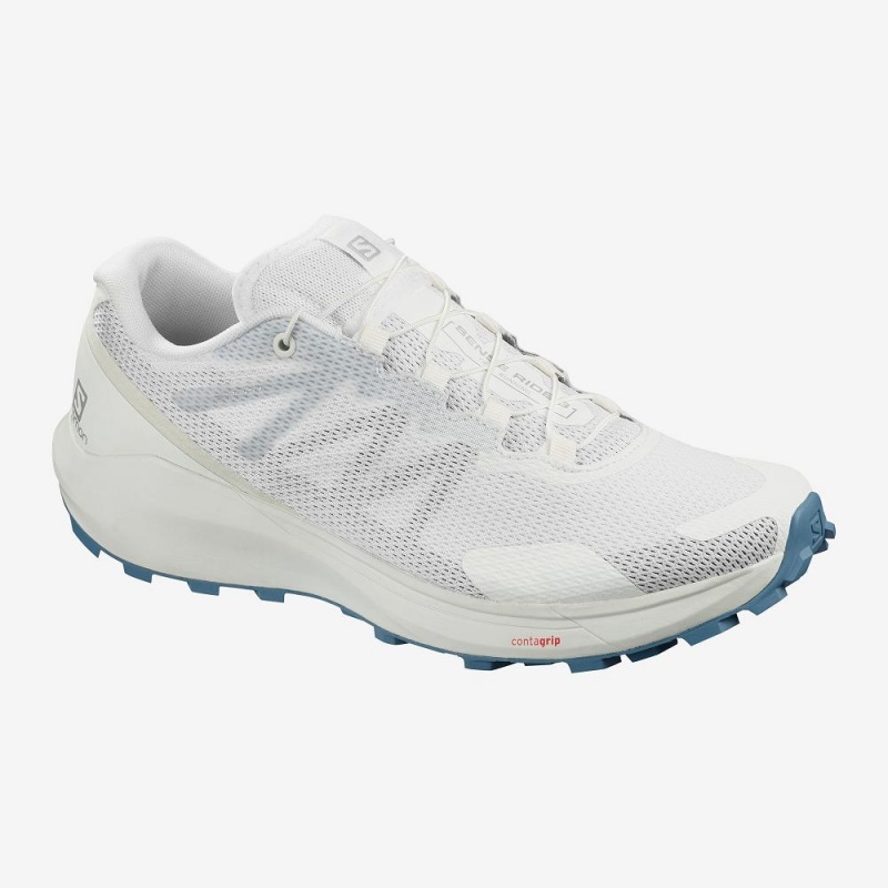 Salomon Sense Ride 3 W Trail Running Shoes White | NLMA-50169