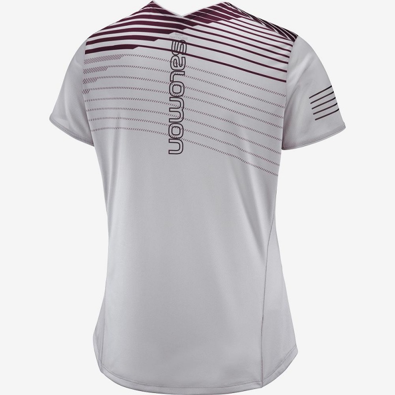 Salomon Sense T Shirts Gray | EDKN-82450