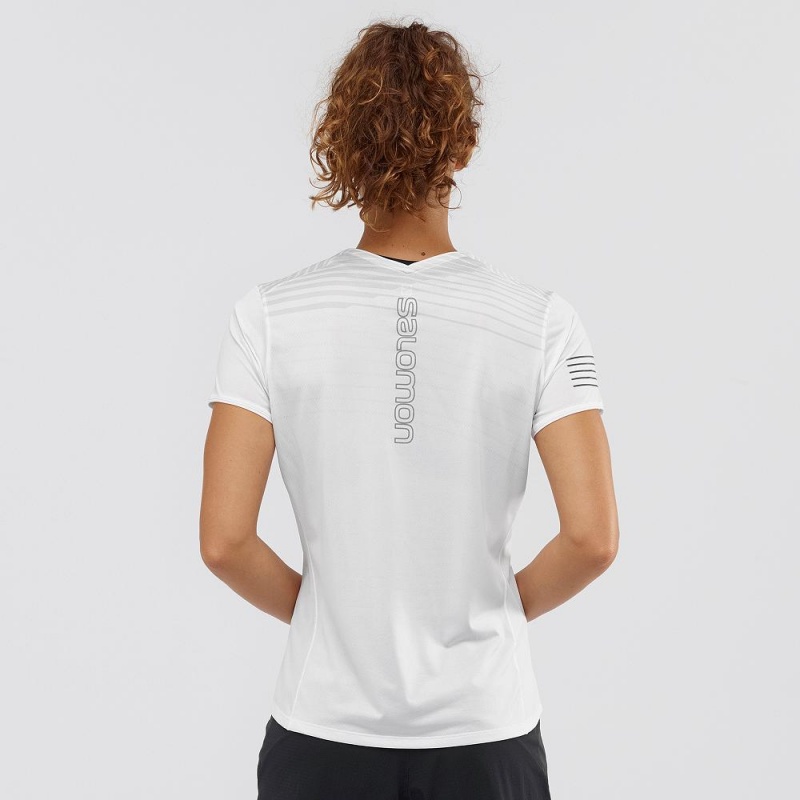 Salomon Sense T Shirts White | RFYA-16957