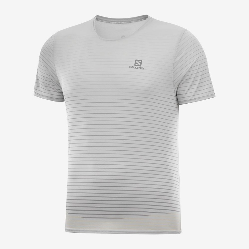 Salomon Sense Tee M Tops White | WHLK-81634