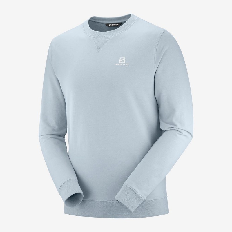 Salomon Shift Crewneck M Pullover Blue | ZCWY-01372