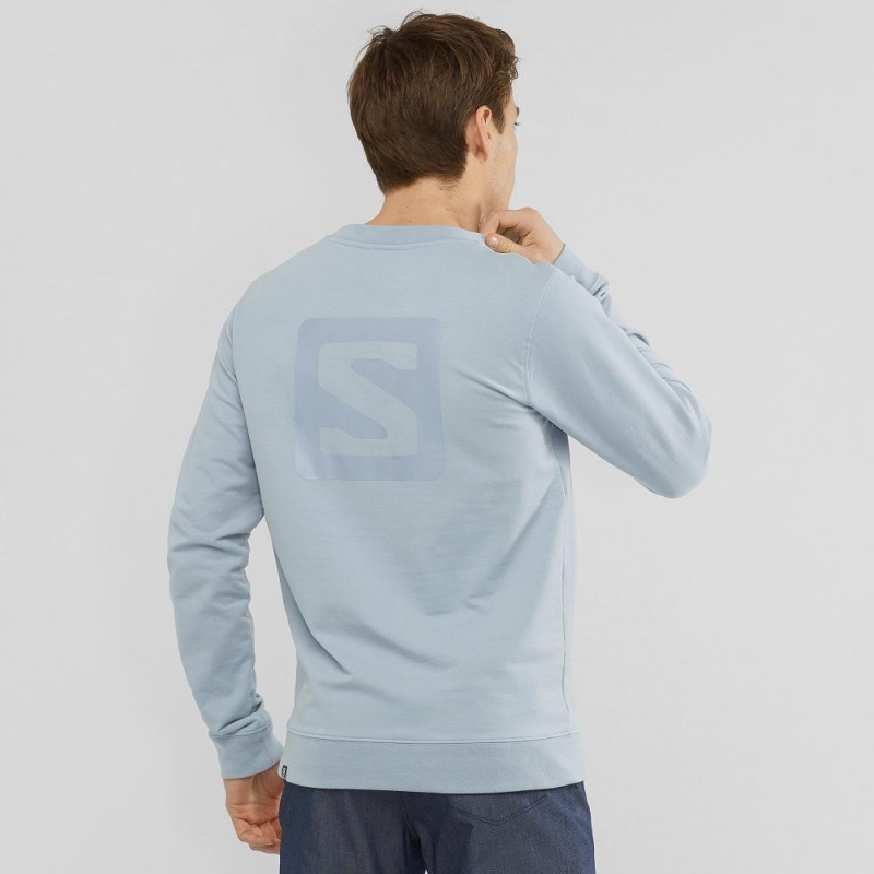 Salomon Shift Crewneck M Pullover Blue | ZCWY-01372