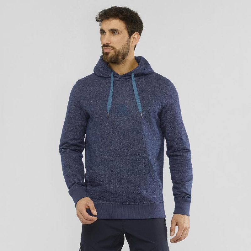 Salomon Shift Hoodie M Hoodie Navy | IUGB-43502