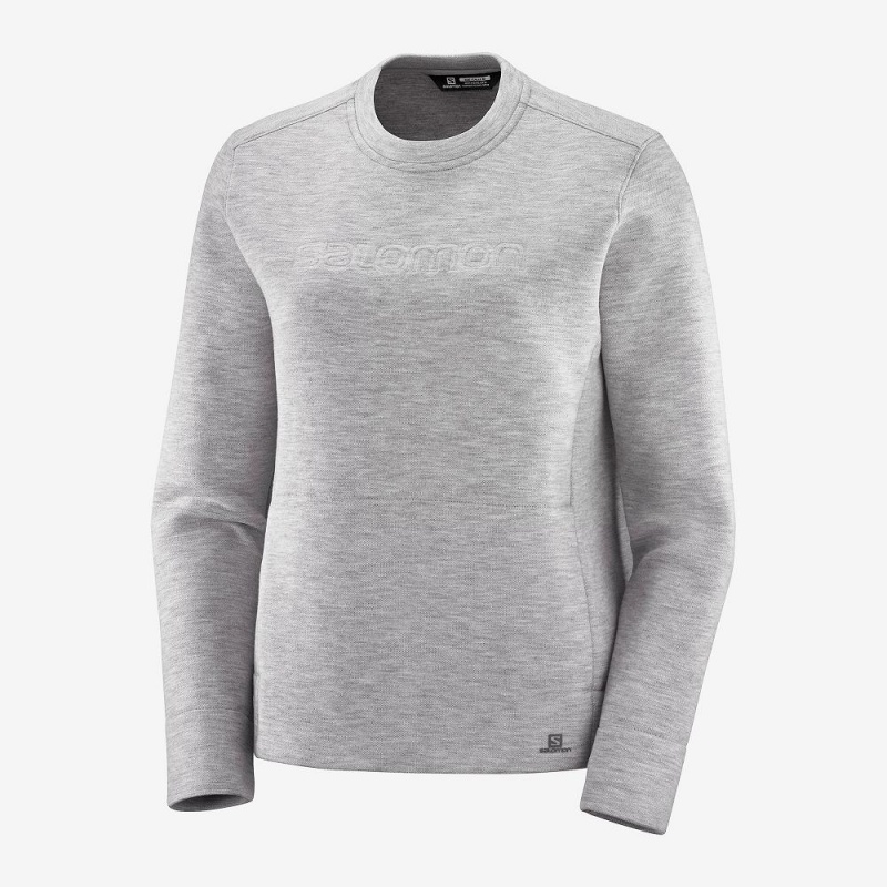 Salomon Sight Crew Neck W Pullover Gray | NUPC-97648