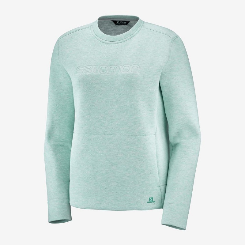 Salomon Sight Crew Neck W Pullover Green | YEKP-64190