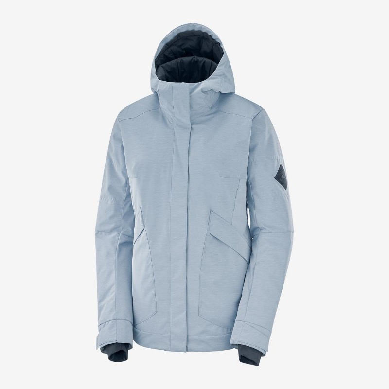 Salomon Snow Rebel Ski Jackets Blue | WOQN-34952