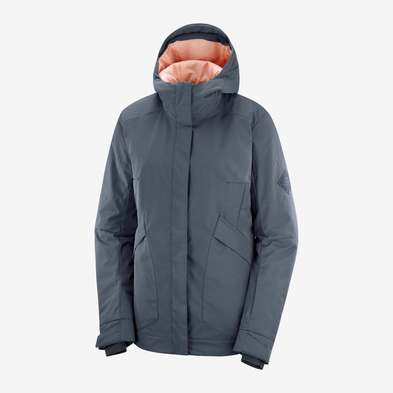 Salomon Snow Rebel Ski Jackets Gray | PGIJ-86273