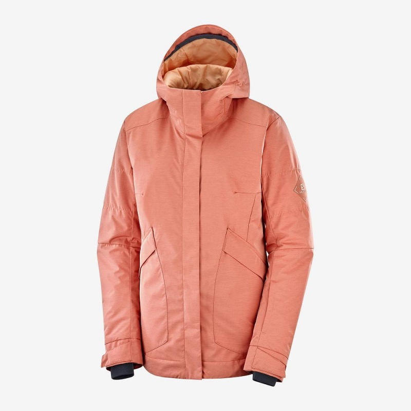 Salomon Snow Rebel Ski Jackets Orange | FHTU-91345