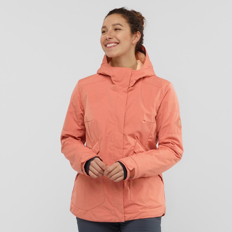 Salomon Snow Rebel Ski Jackets Orange | FHTU-91345