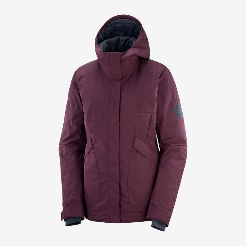 Salomon Snow Rebel Ski Jackets Purple | UOFV-06584