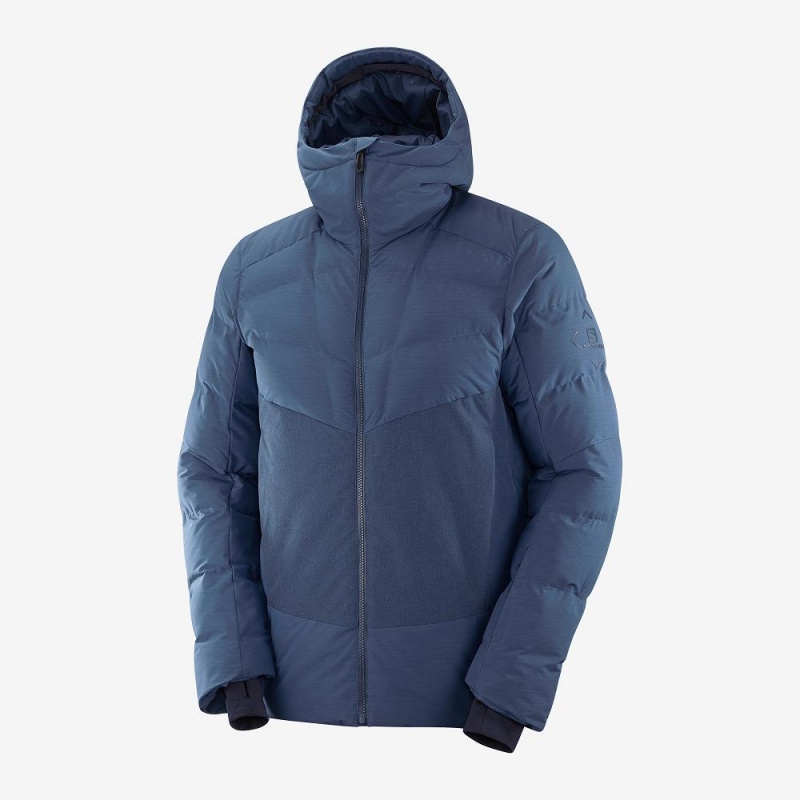 Salomon Snowshelter Jacket M Ski Jackets Navy | OMHF-54261