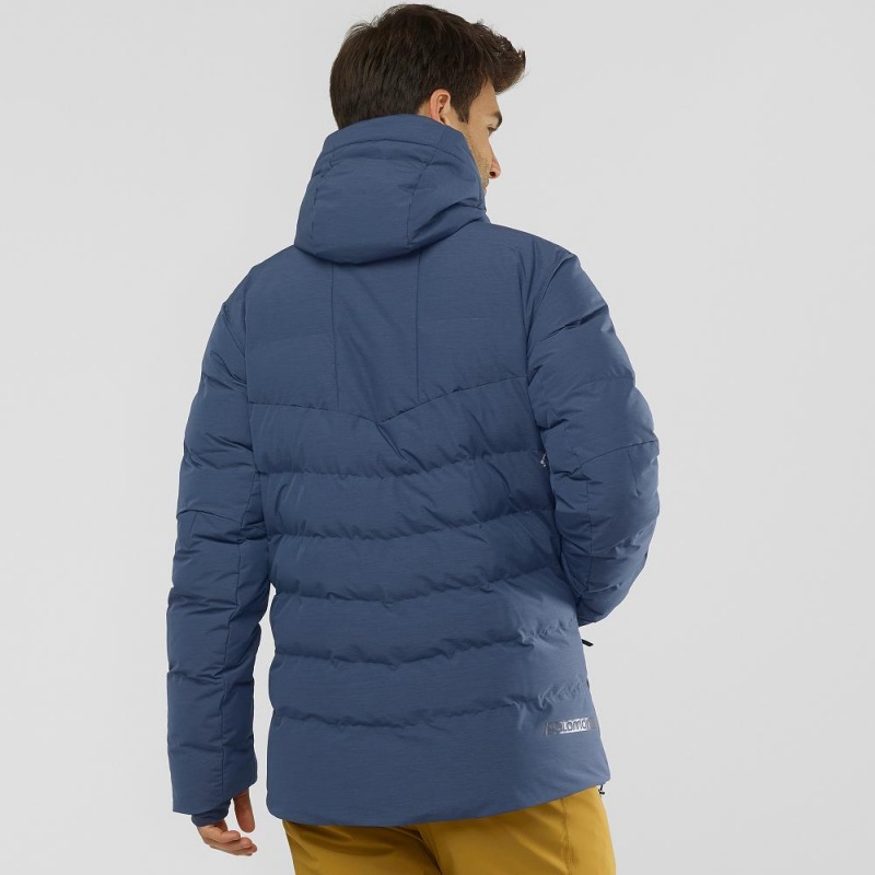 Salomon Snowshelter Jacket M Ski Jackets Navy | OMHF-54261