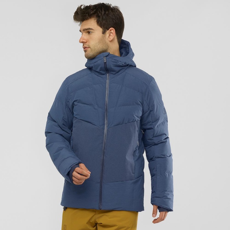 Salomon Snowshelter Jacket M Ski Jackets Navy | OMHF-54261