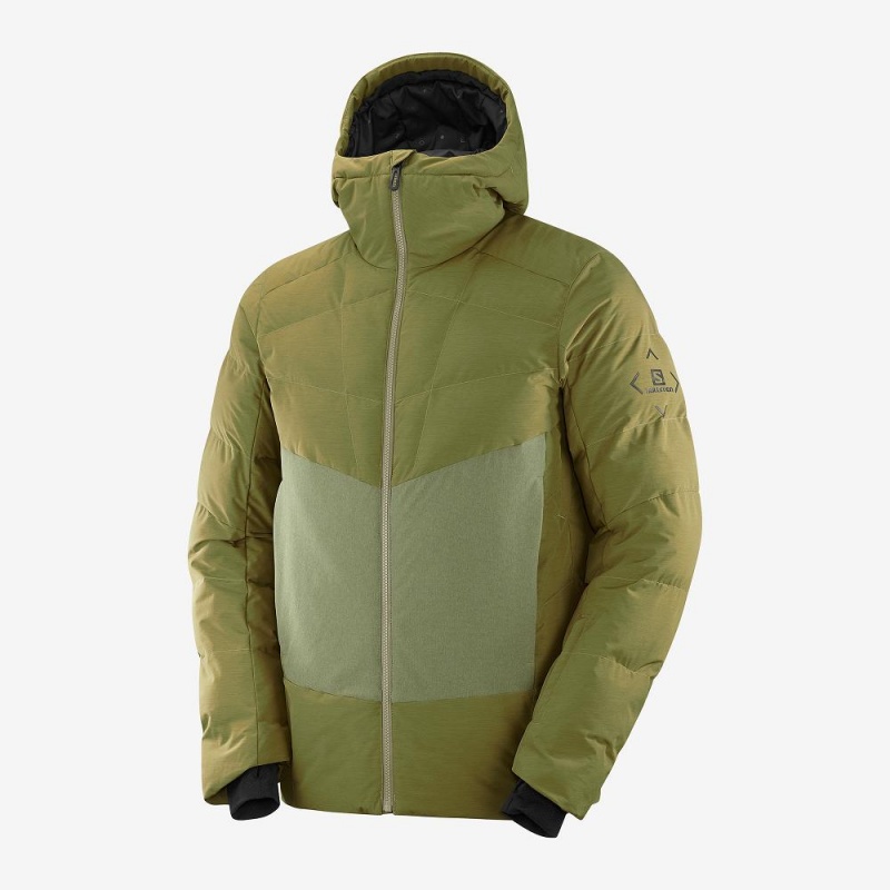 Salomon Snowshelter Jacket M Ski Jackets Green | FQEW-85630