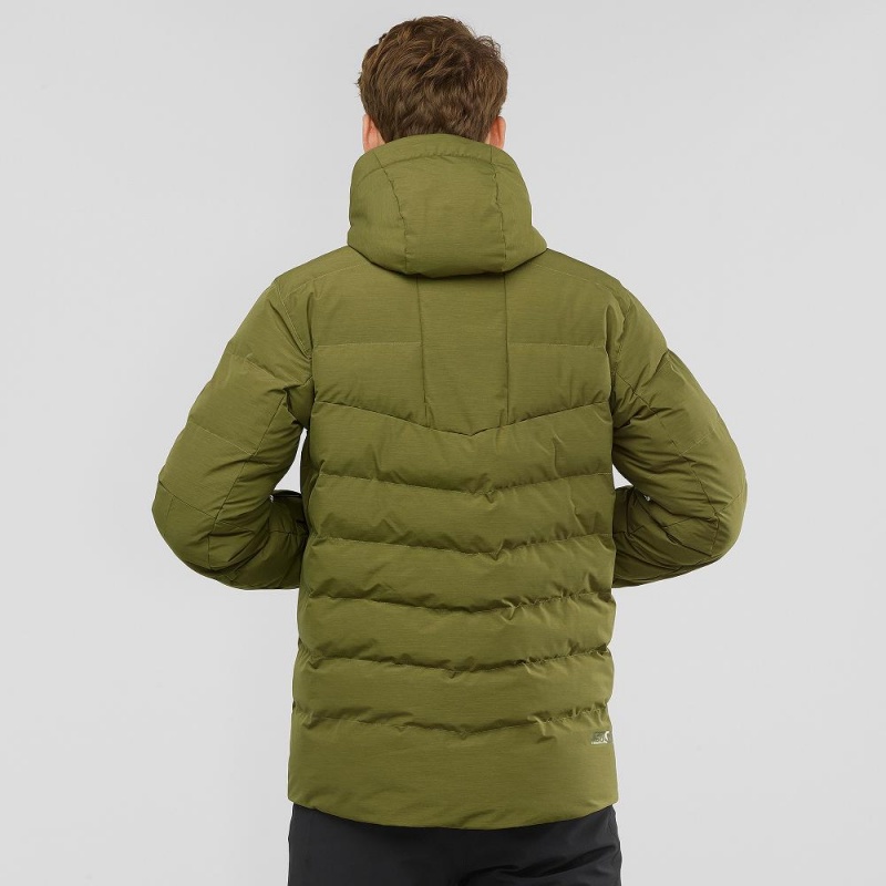 Salomon Snowshelter Jacket M Ski Jackets Green | FQEW-85630