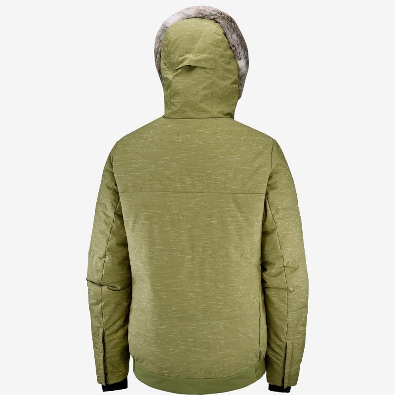 Salomon Snuggly Warm Jacket W Ski Jackets Green | HBZU-71954