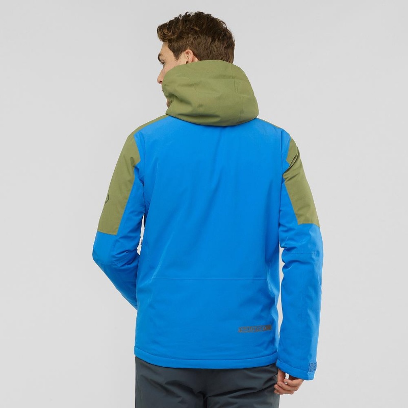 Salomon Speed Ski Jackets Blue | VXLO-30917