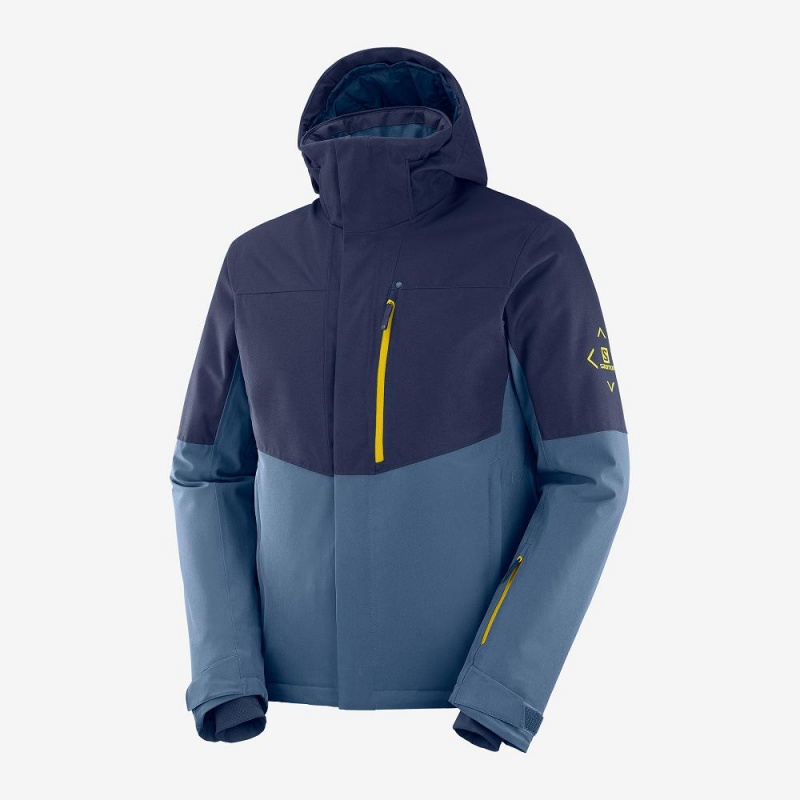 Salomon Speed Ski Jackets Navy | FESA-25139