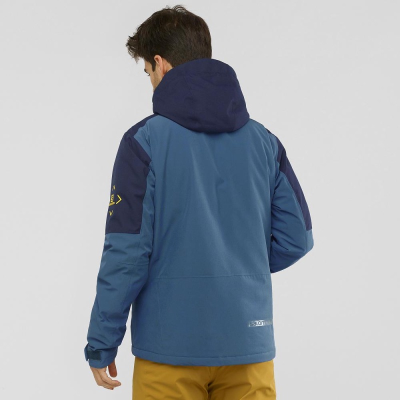 Salomon Speed Ski Jackets Navy | FESA-25139