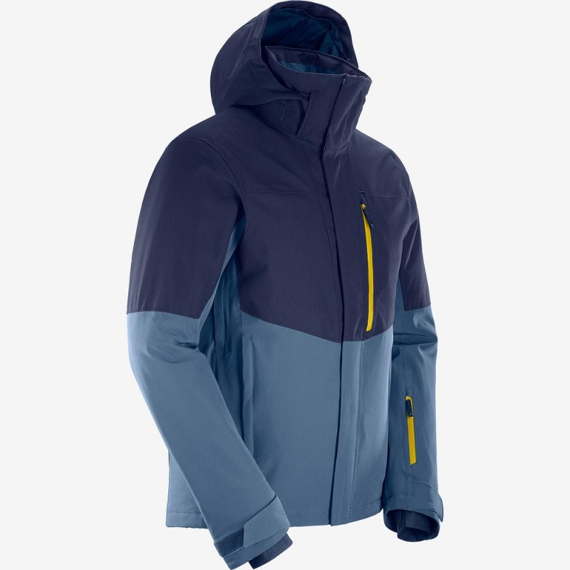 Salomon Speed Ski Jackets Navy | FESA-25139