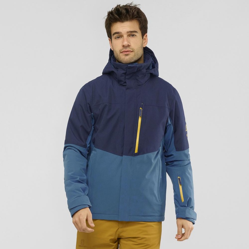 Salomon Speed Ski Jackets Navy | FESA-25139