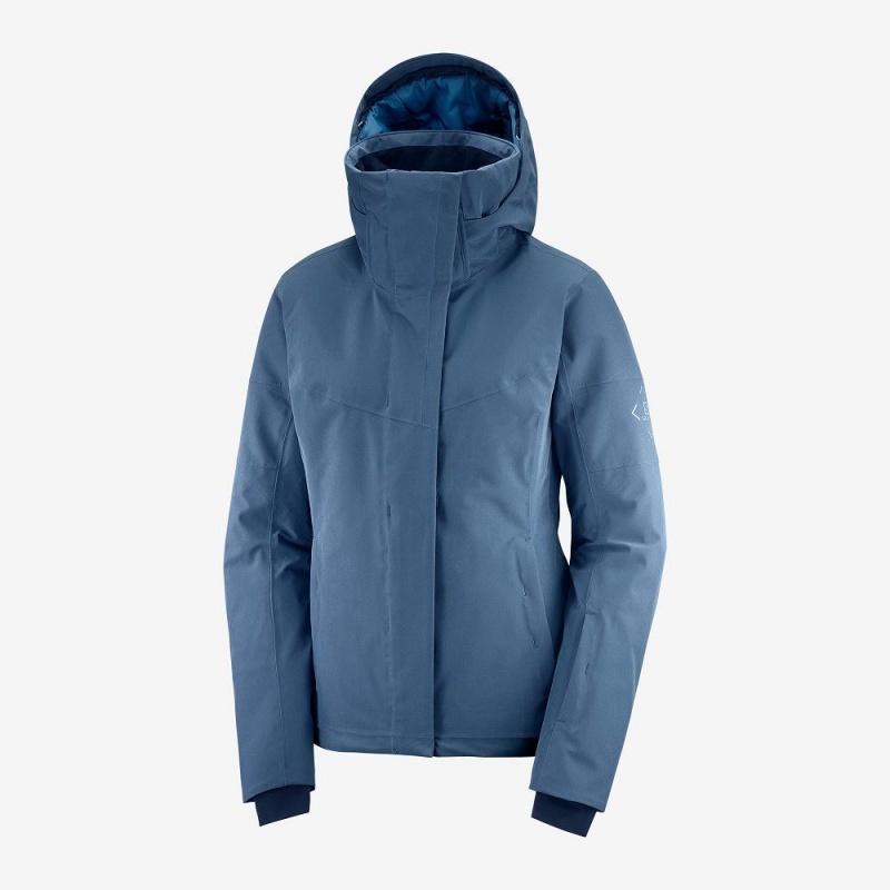 Salomon Speed Ski Jackets Navy | WDKZ-13480