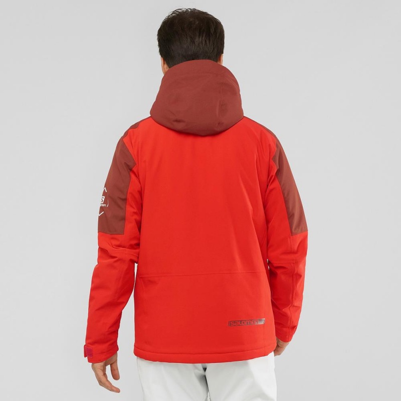 Salomon Speed Ski Jackets Red | ZEHI-38610