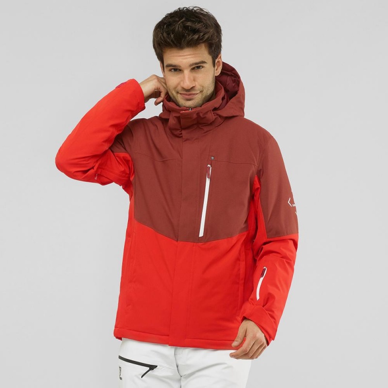 Salomon Speed Ski Jackets Red | ZEHI-38610