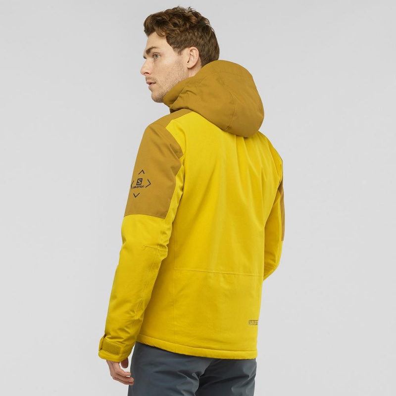 Salomon Speed Ski Jackets Yellow | GFIC-17038