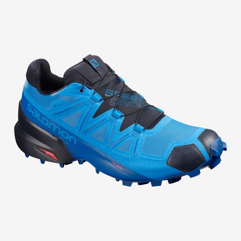 Salomon Speedcross 5 Gore-Tex Trail Running Shoes Blue | VEQI-41297