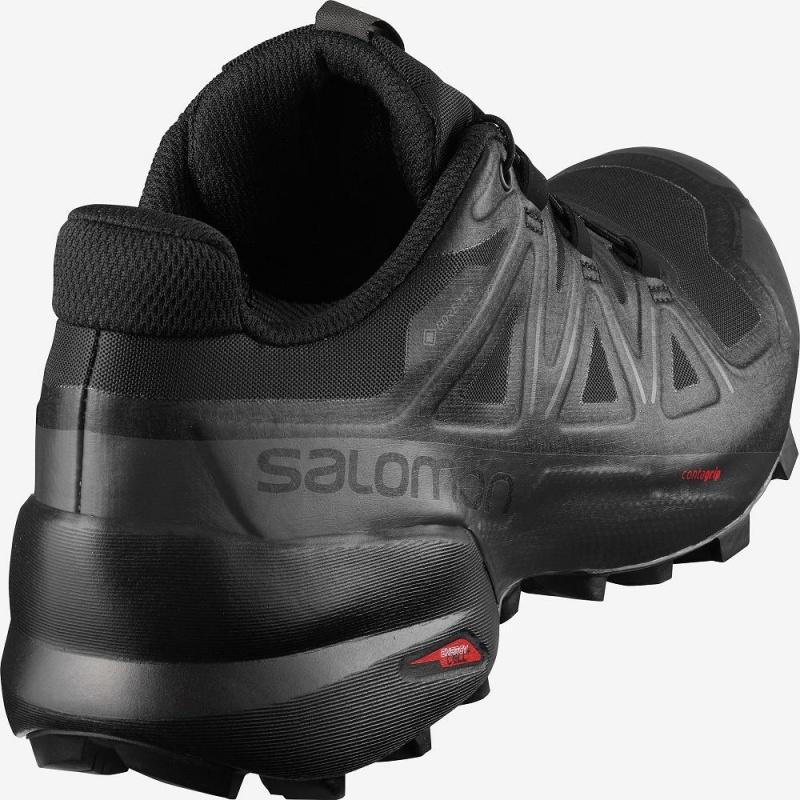 Salomon Speedcross 5 Gore-Tex Trail Running Shoes Black | YJRI-04531