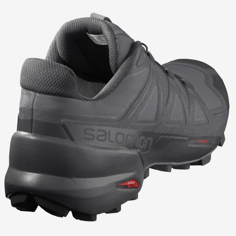 Salomon Speedcross 5 Trail Running Shoes Gray | KHTZ-59017