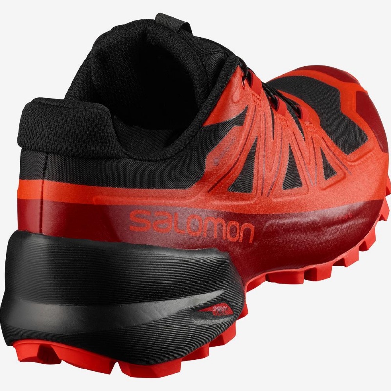 Salomon Spikecross 5 Gore-Tex Trail Running Shoes Black | NTOJ-64801