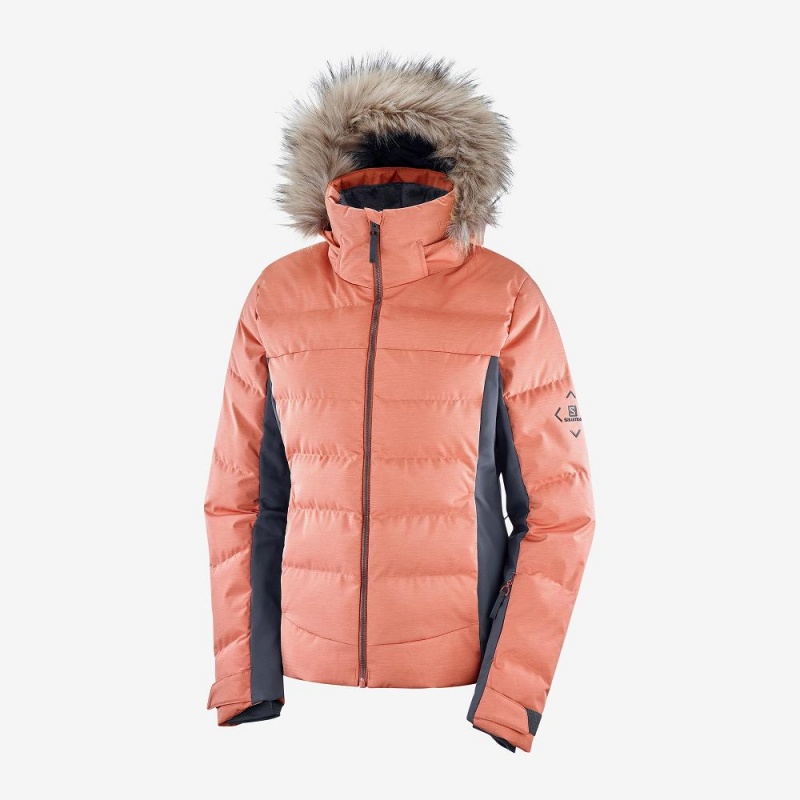 Salomon Stormcozy Ski Jackets Orange | REFJ-41798