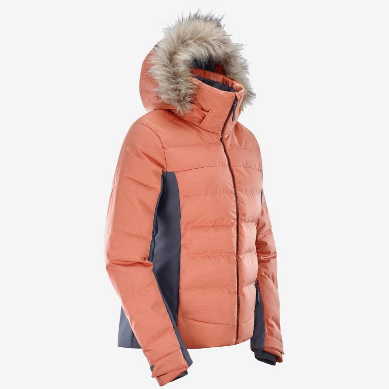 Salomon Stormcozy Ski Jackets Orange | REFJ-41798