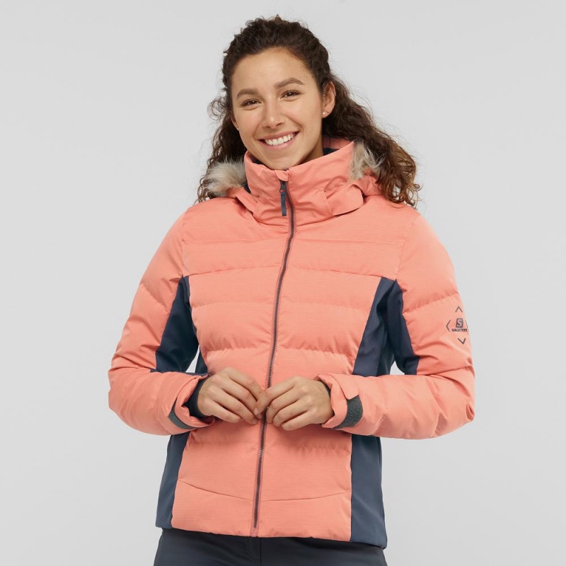 Salomon Stormcozy Ski Jackets Orange | REFJ-41798