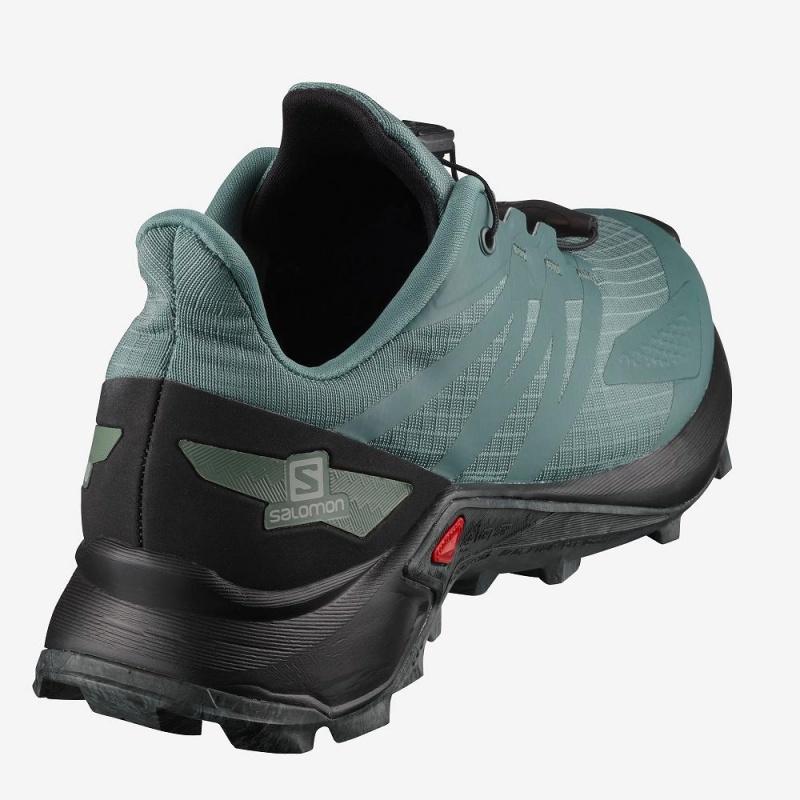 Salomon Supercross Blast W Trail Running Shoes Green | TQOA-01683