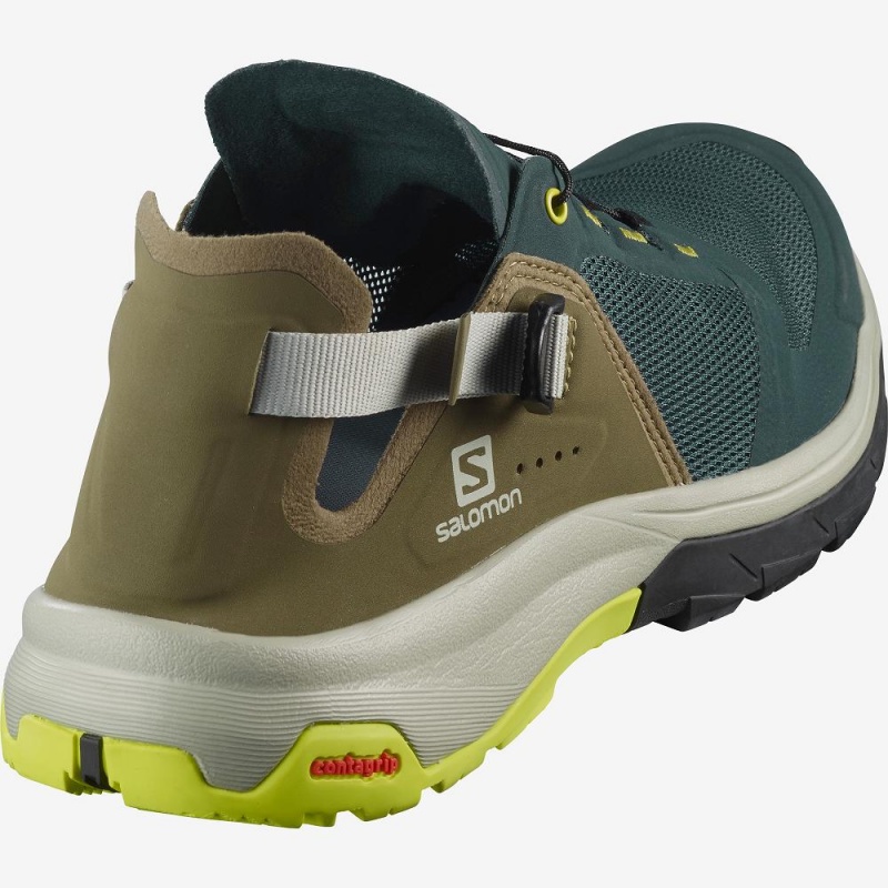 Salomon Tech Amphib 4 Slides Green | WOCU-21546