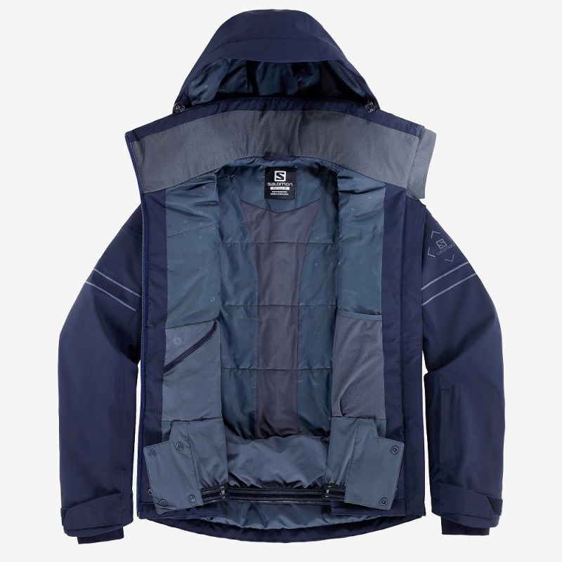 Salomon The Brilliant Jacket W Ski Jackets Navy | CHKG-36147