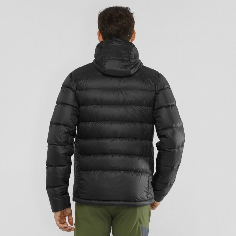 Salomon Transition Down Hoodie M Jacket Black | JRAB-71548