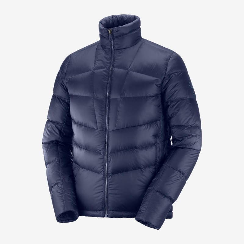 Salomon Transition Down Jacket M Jacket Navy | RJNL-48019